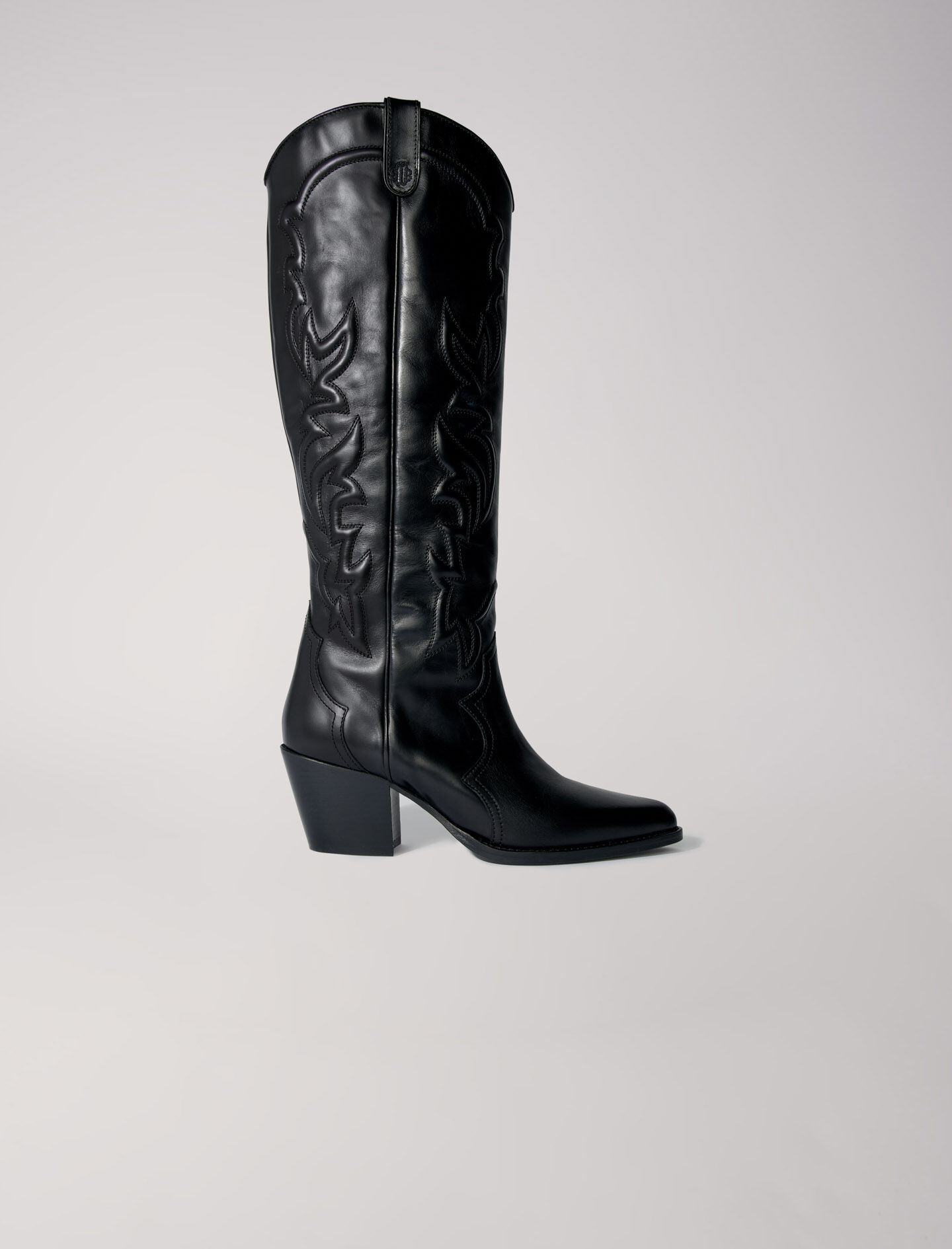 Western leather boots Offline Shoes Maje