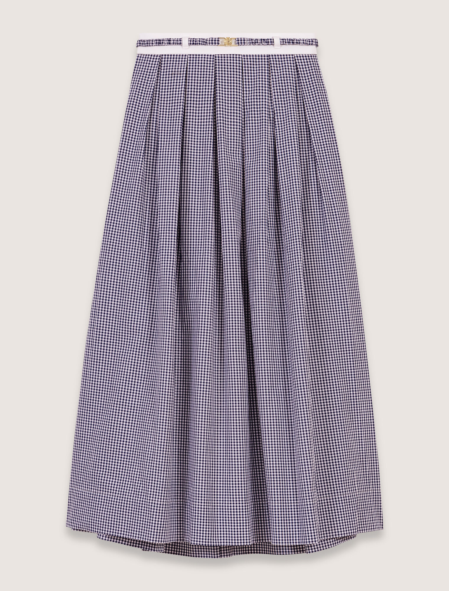 Gingham maxi skirt 
