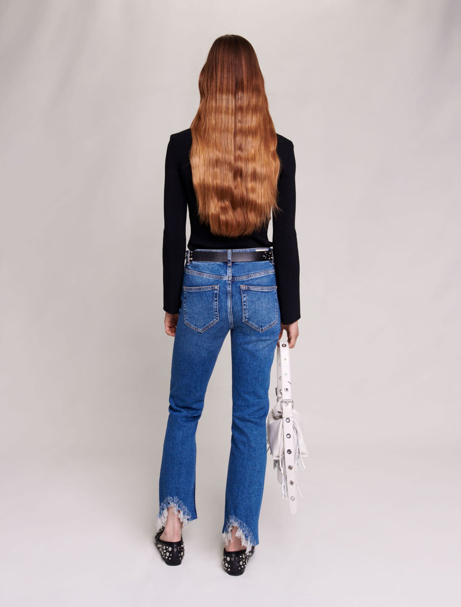 Skinny ripped jeans