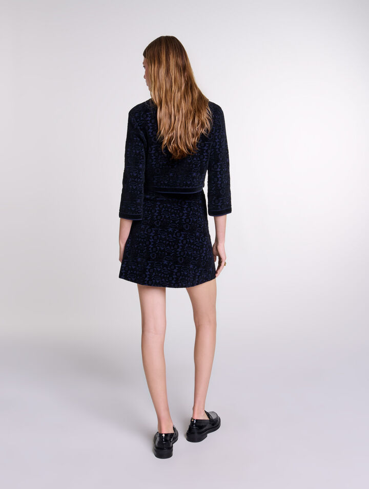 2-in-1 velvet knit dress
