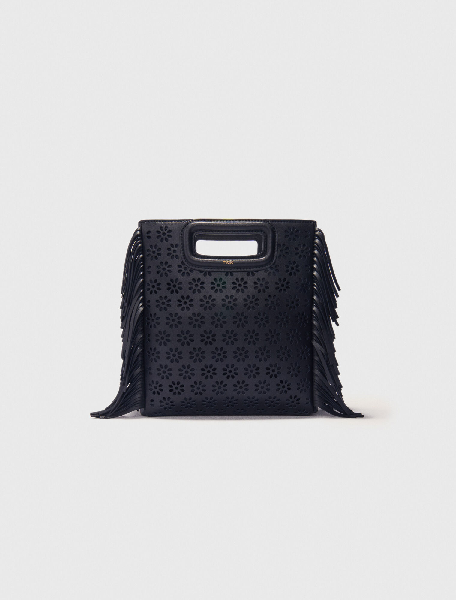 Perforated leather M bag