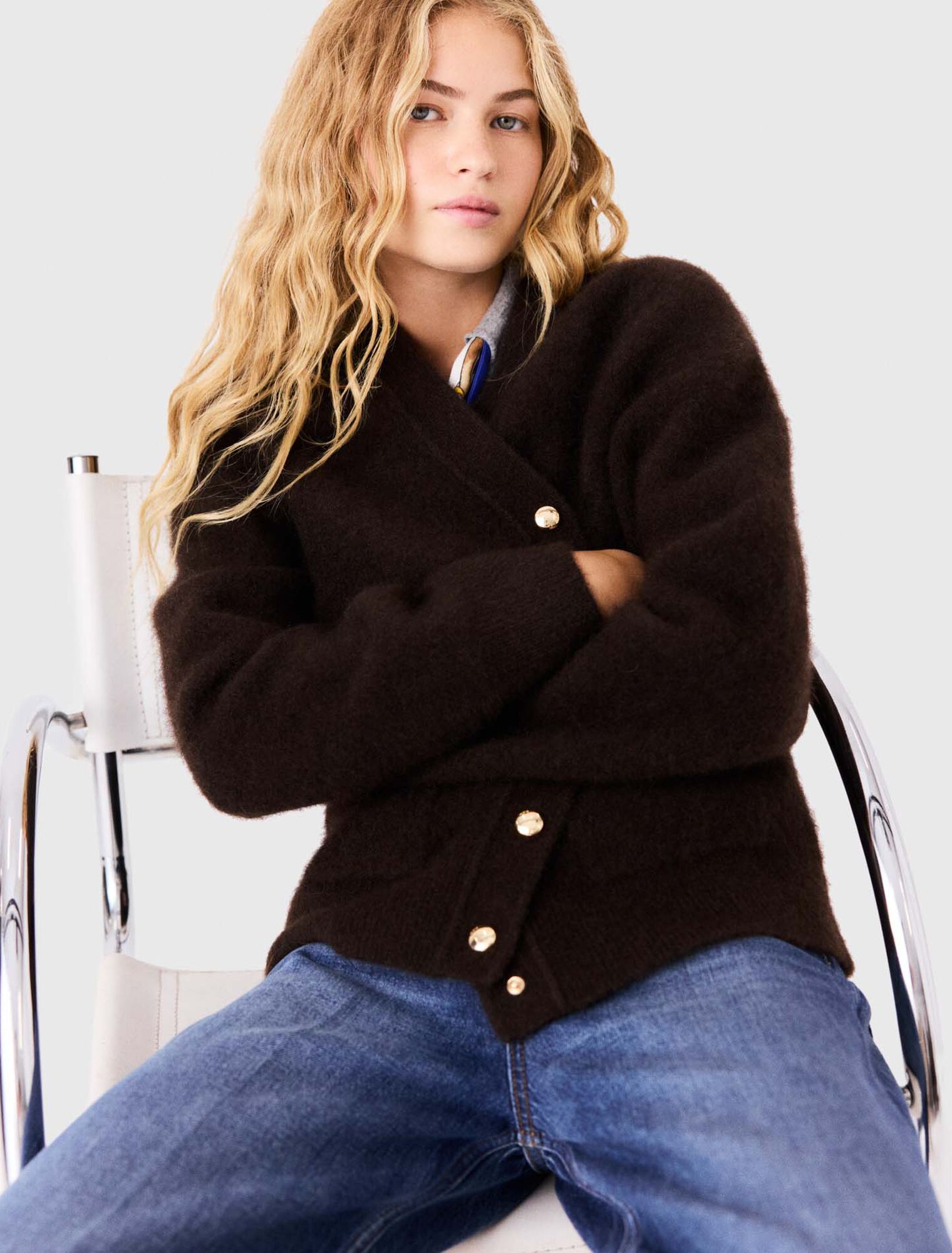 Longline yak cardigan