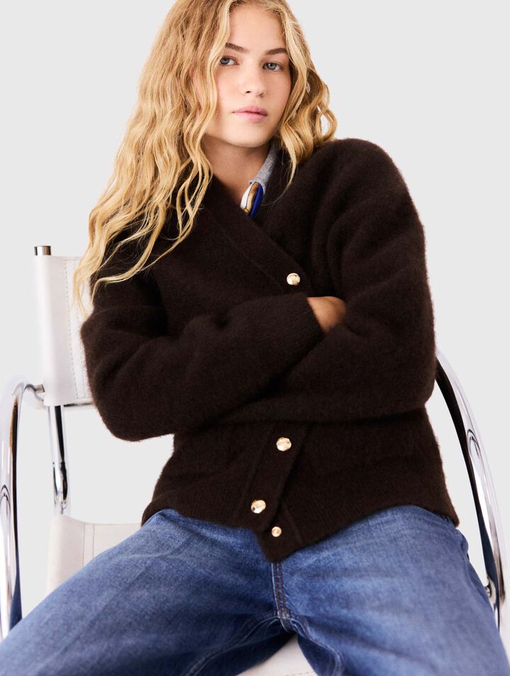Longline yak cardigan