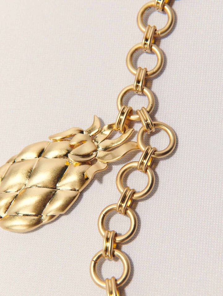 Pineapple long necklace