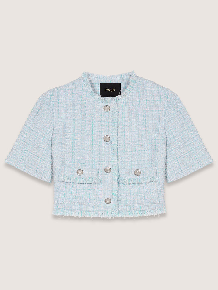 Short tweed jacket