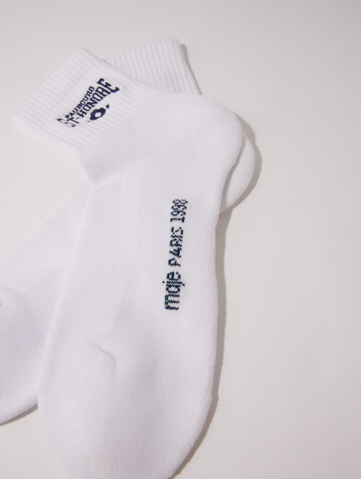 Saint Honoré embroidered socks