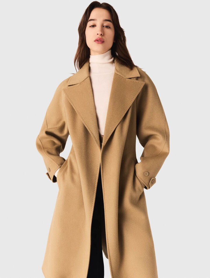 Manteau long double face