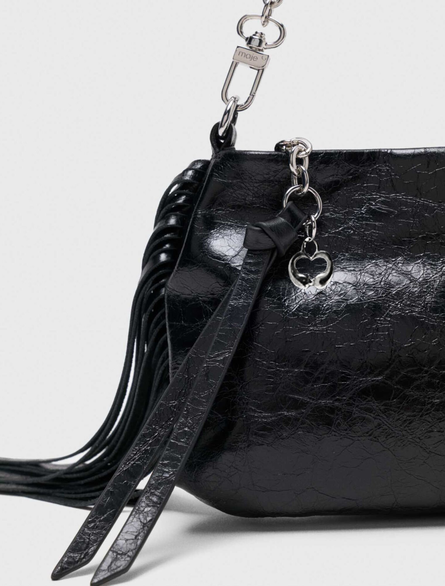 Patent leather Miss M clutch bag
