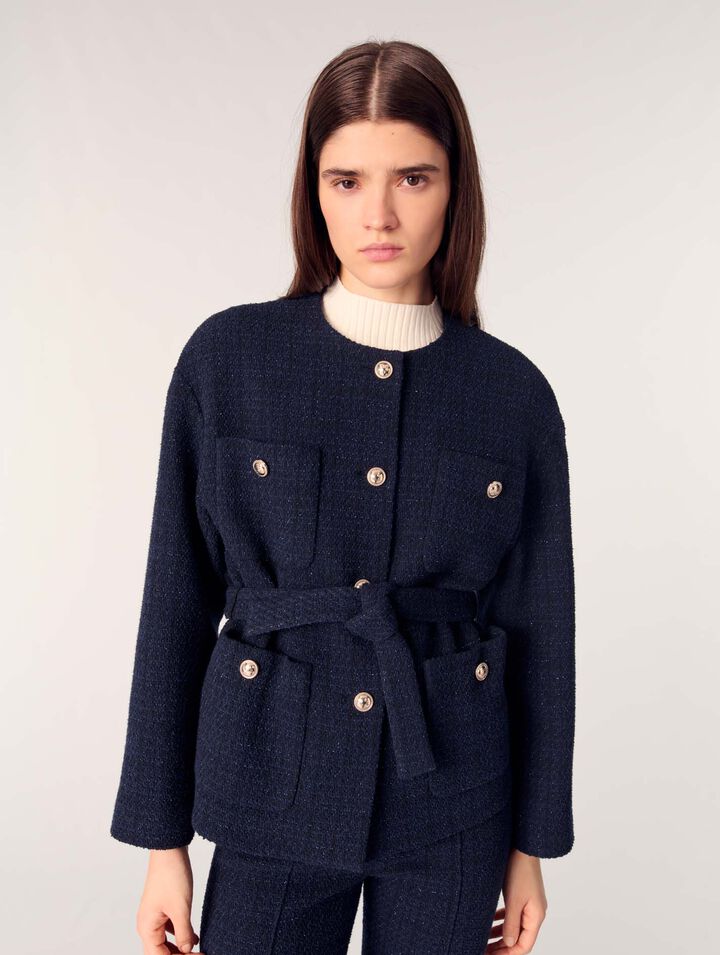 4-pocket tweed jacket 