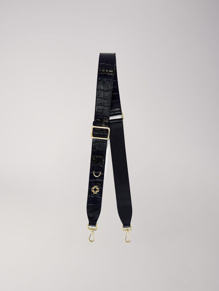 Leather shoulder strap