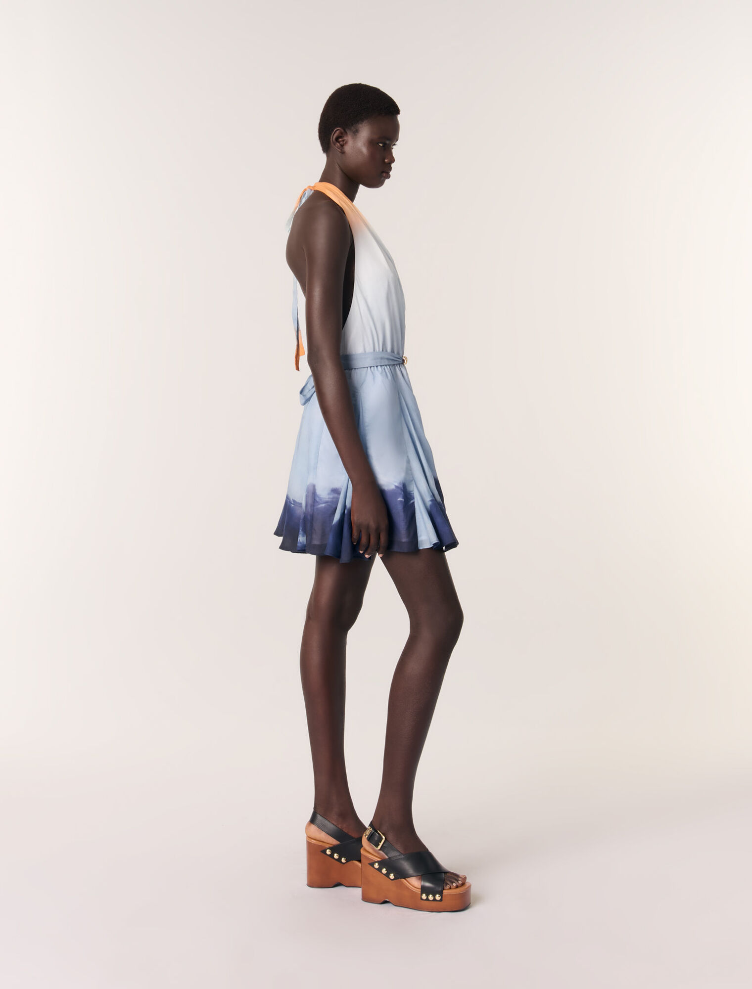 Short tie-dye dress