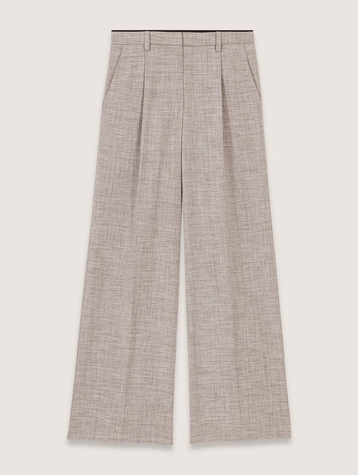 Maje Straight-leg Suit Trousers In Grey