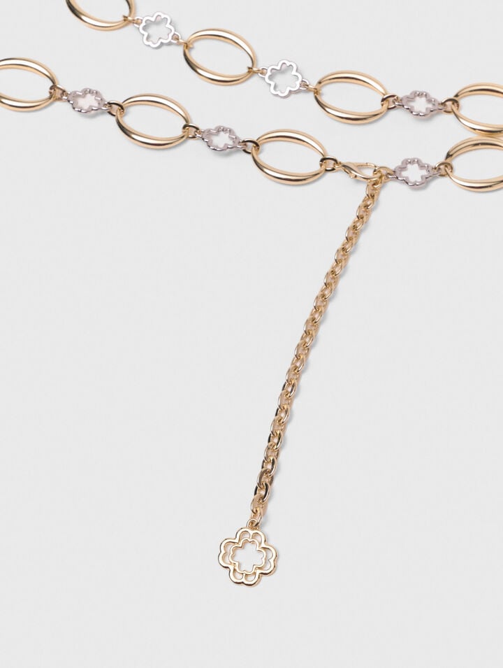Clover link jewellery belt
