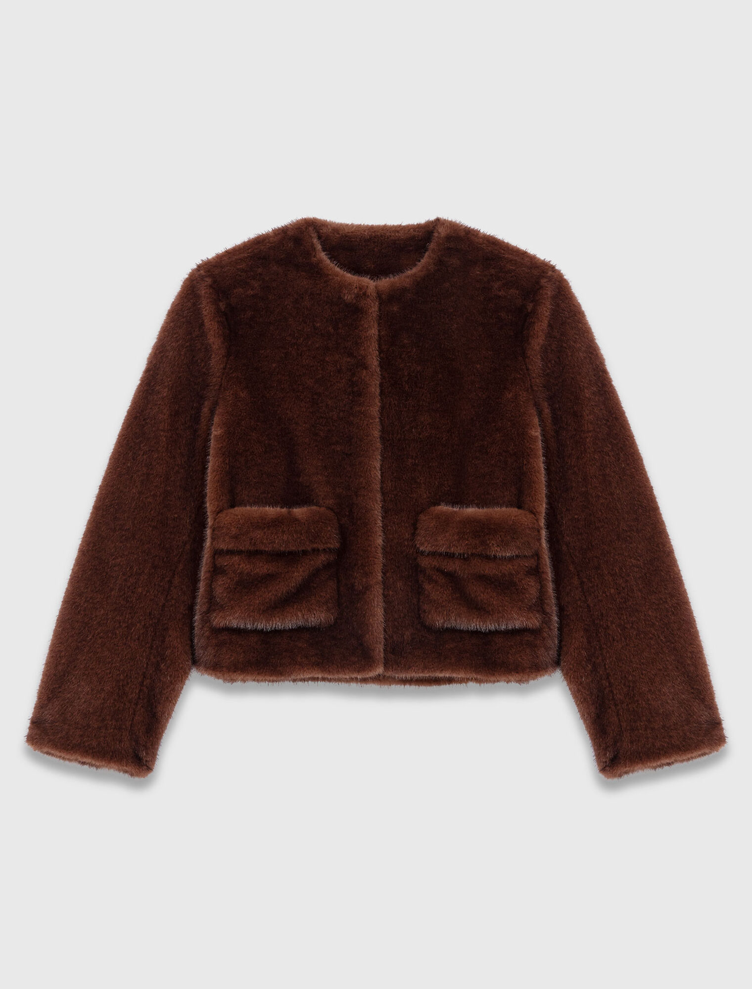 Short faux fur coat
