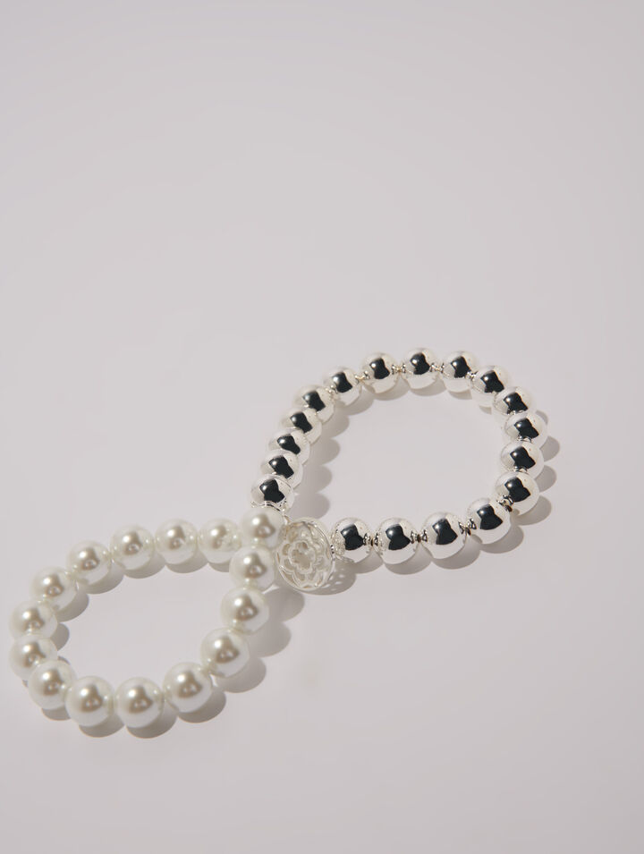 Mixed pearl choker necklace
