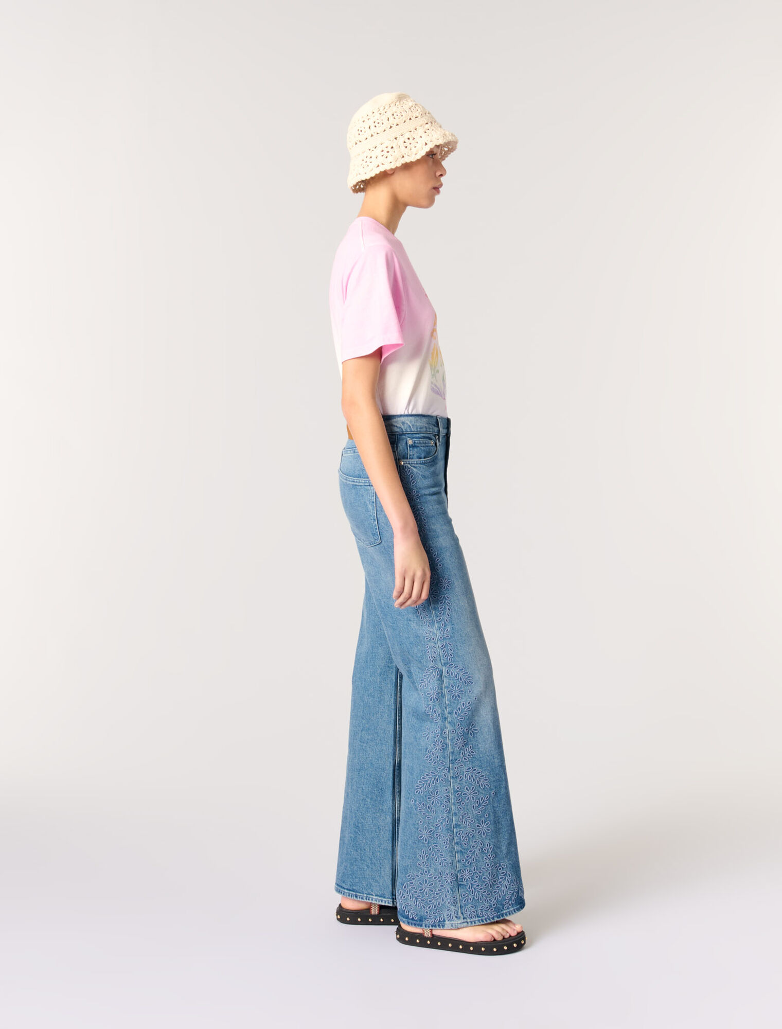 Embroidered jeans