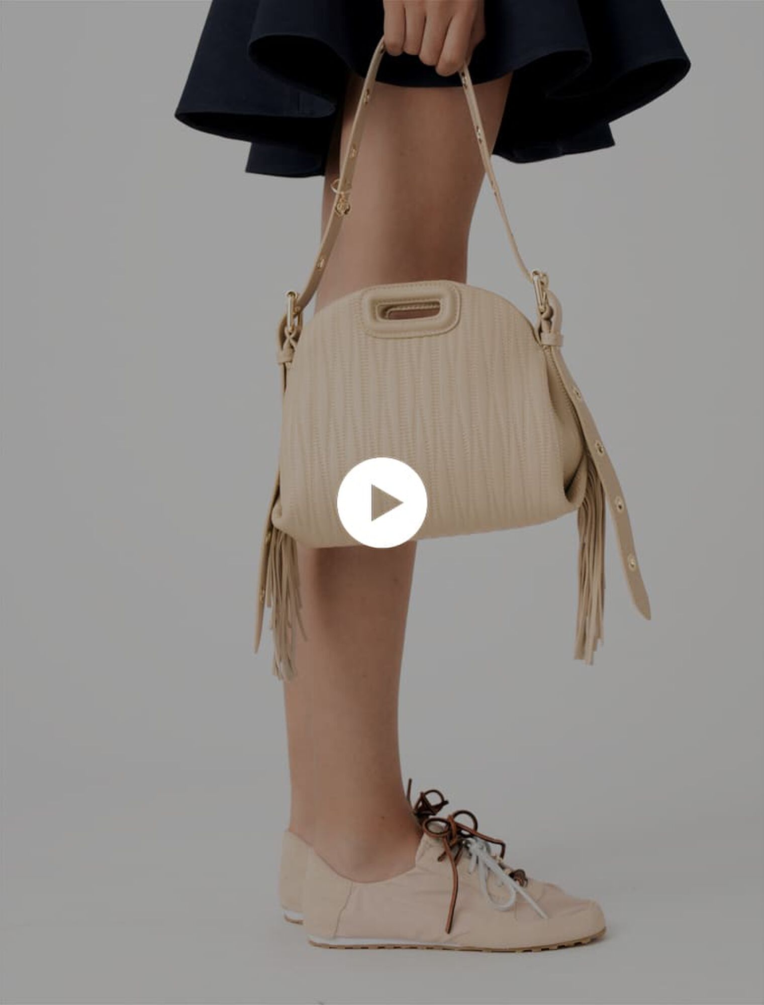 Stitched leather mini Miss M bag