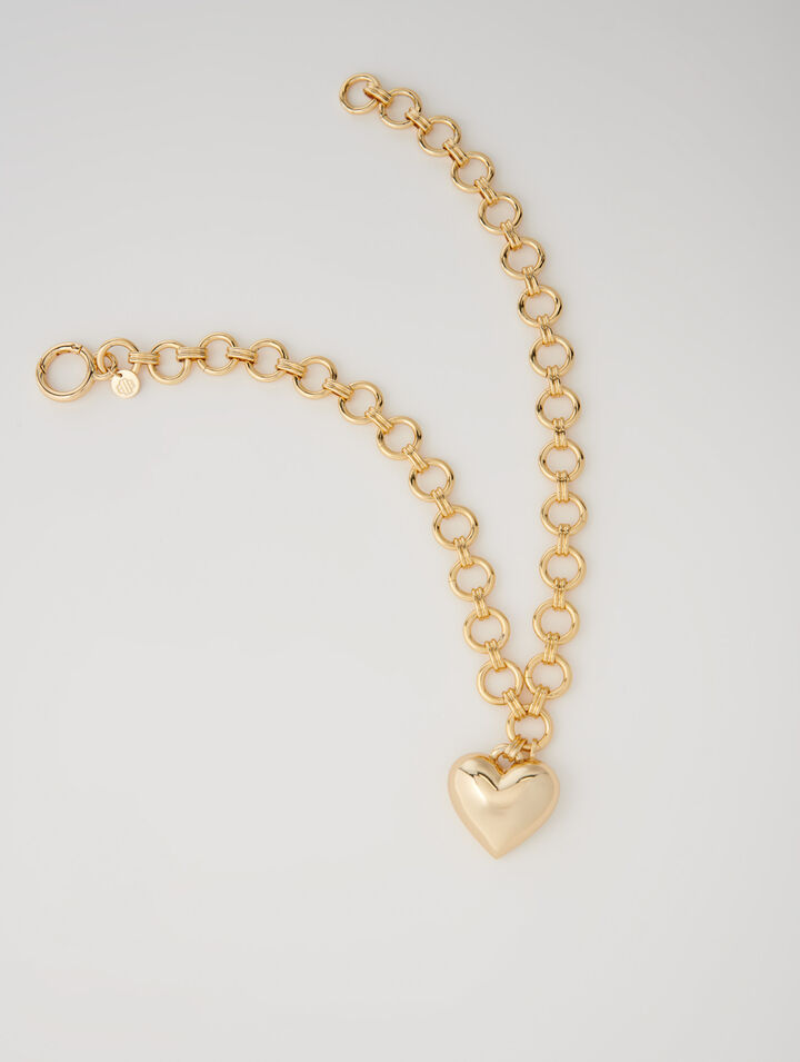 Gold heart necklace