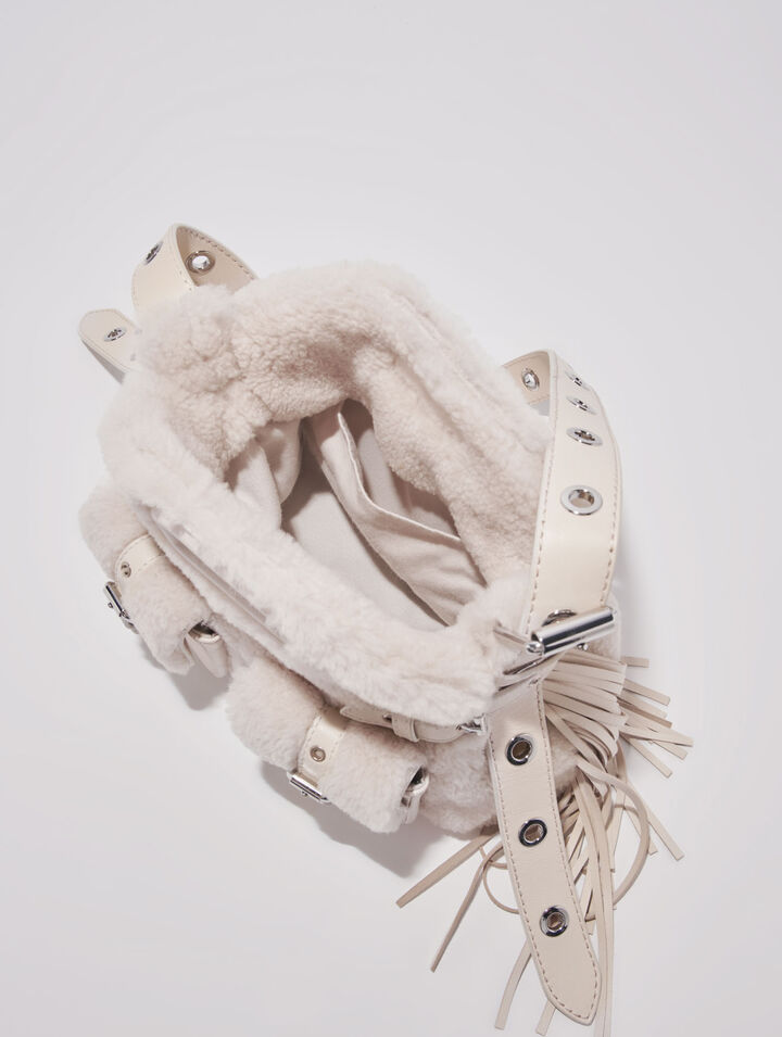 Miss M Mini faux fur cargo bag