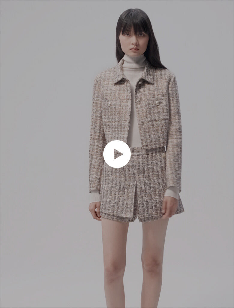 Short tweed jacket - Tweed jackets | Maje