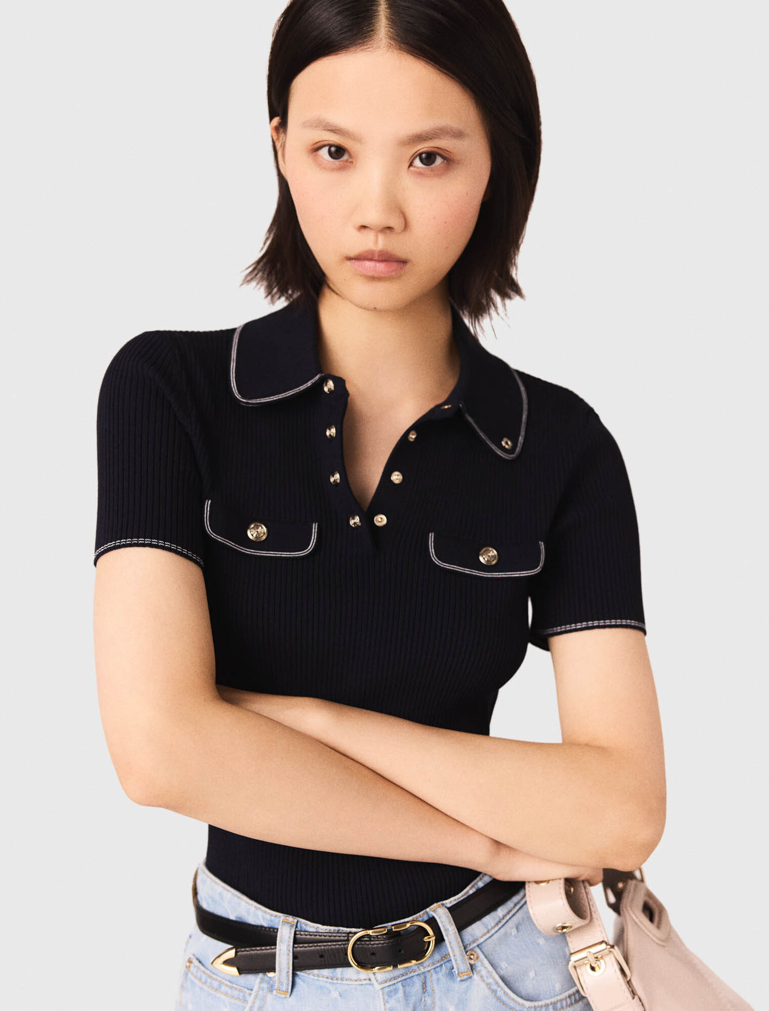 Short-sleeve polo shirt
