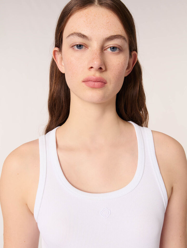 Rib knit tank top