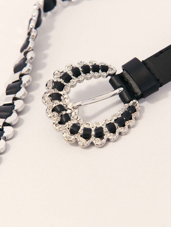 Mixed jewellery buckle chain belt