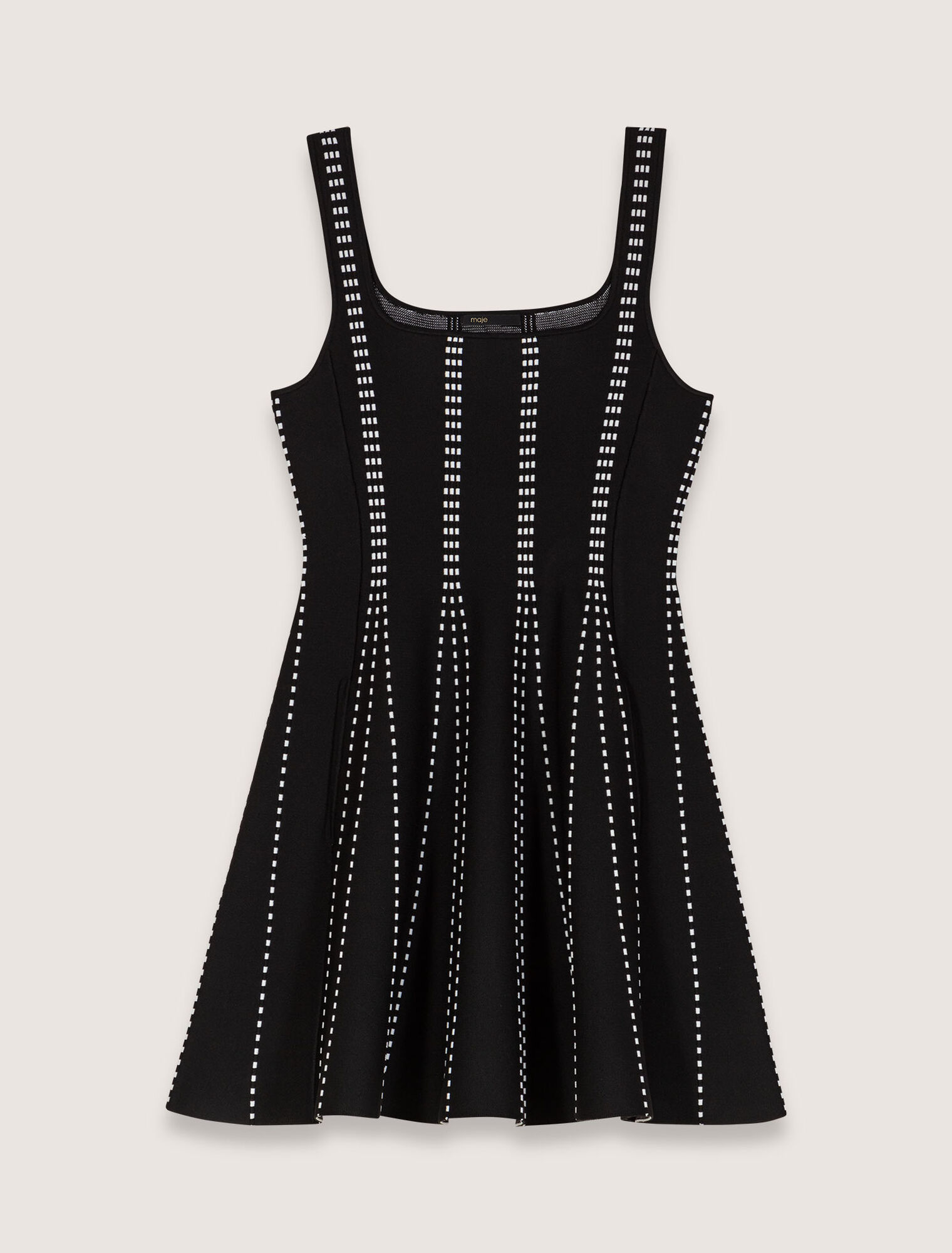 Short jacquard knit dress