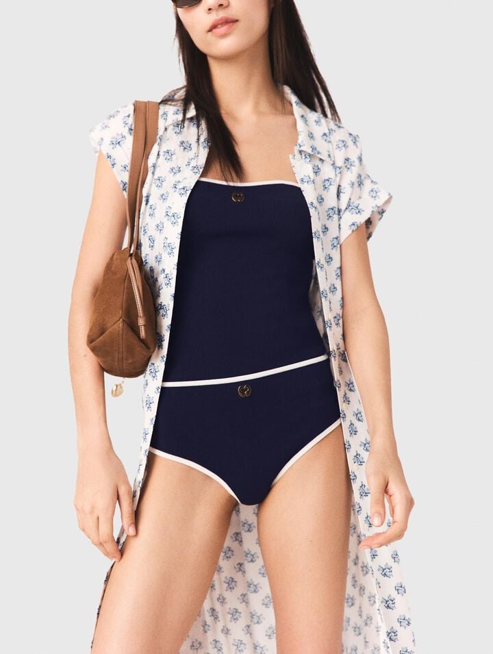 Jacquard print maxi dress