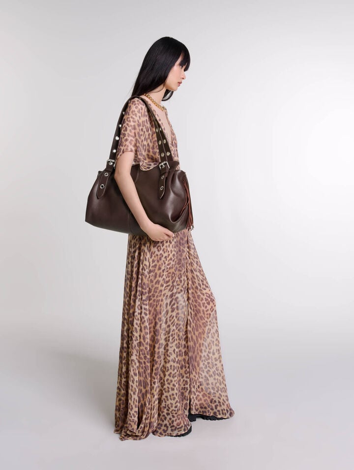 Plain leather Miss M XL bag