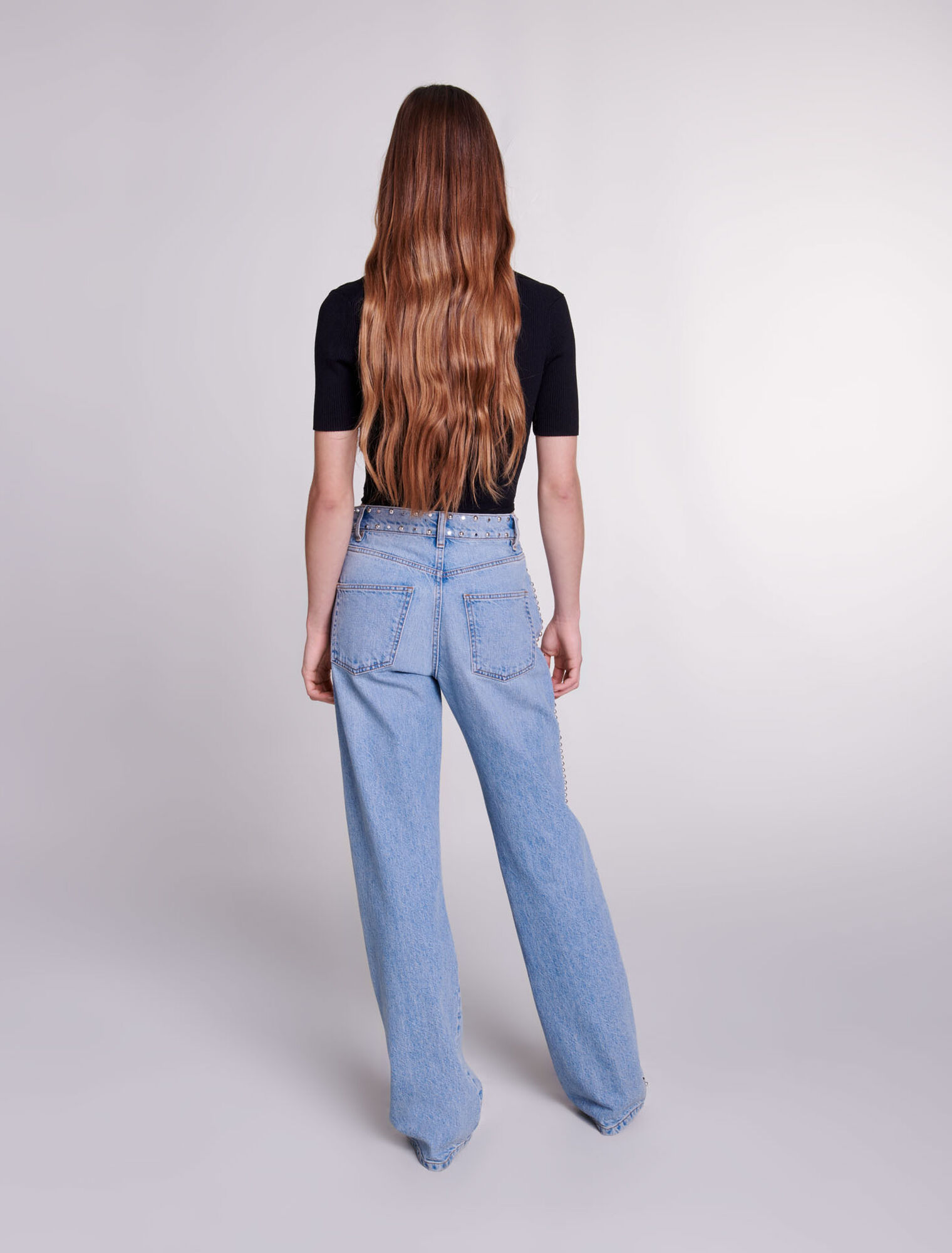 Knit crop top with ties