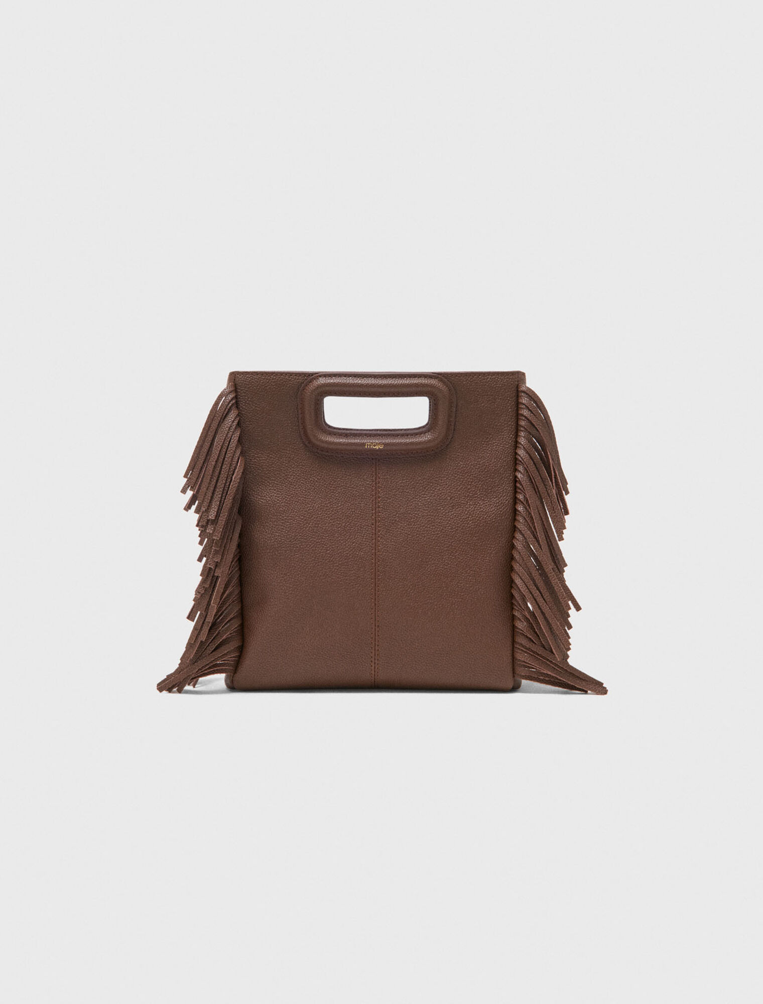 Grained leather M bag