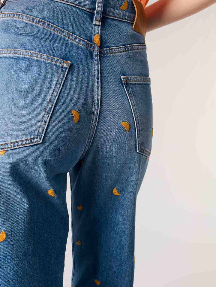 Embroidered jeans