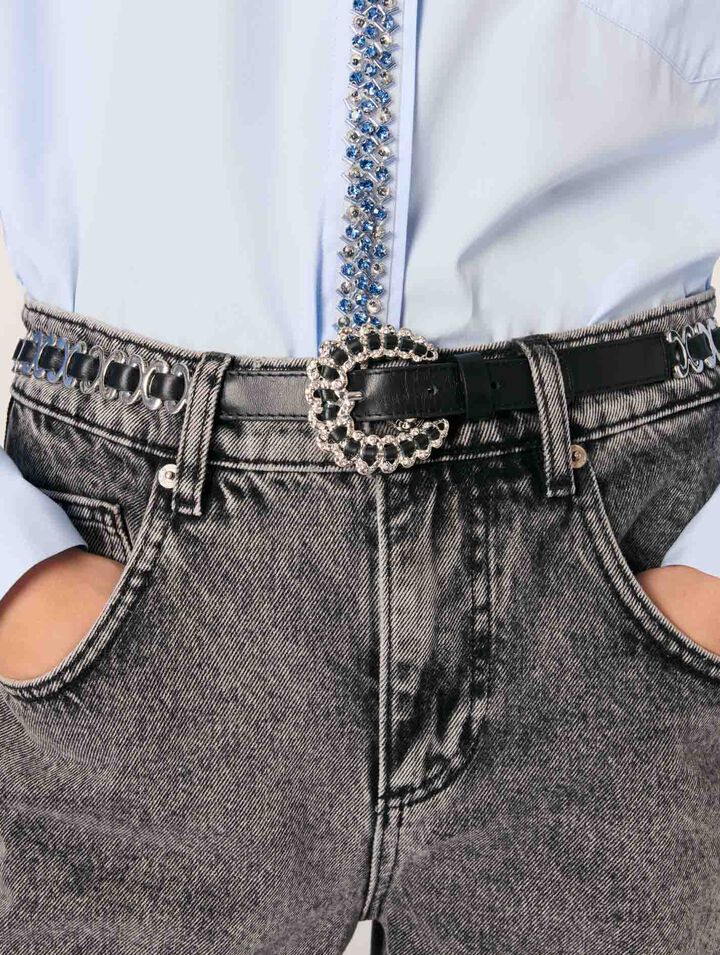 Mixed jewellery buckle chain belt