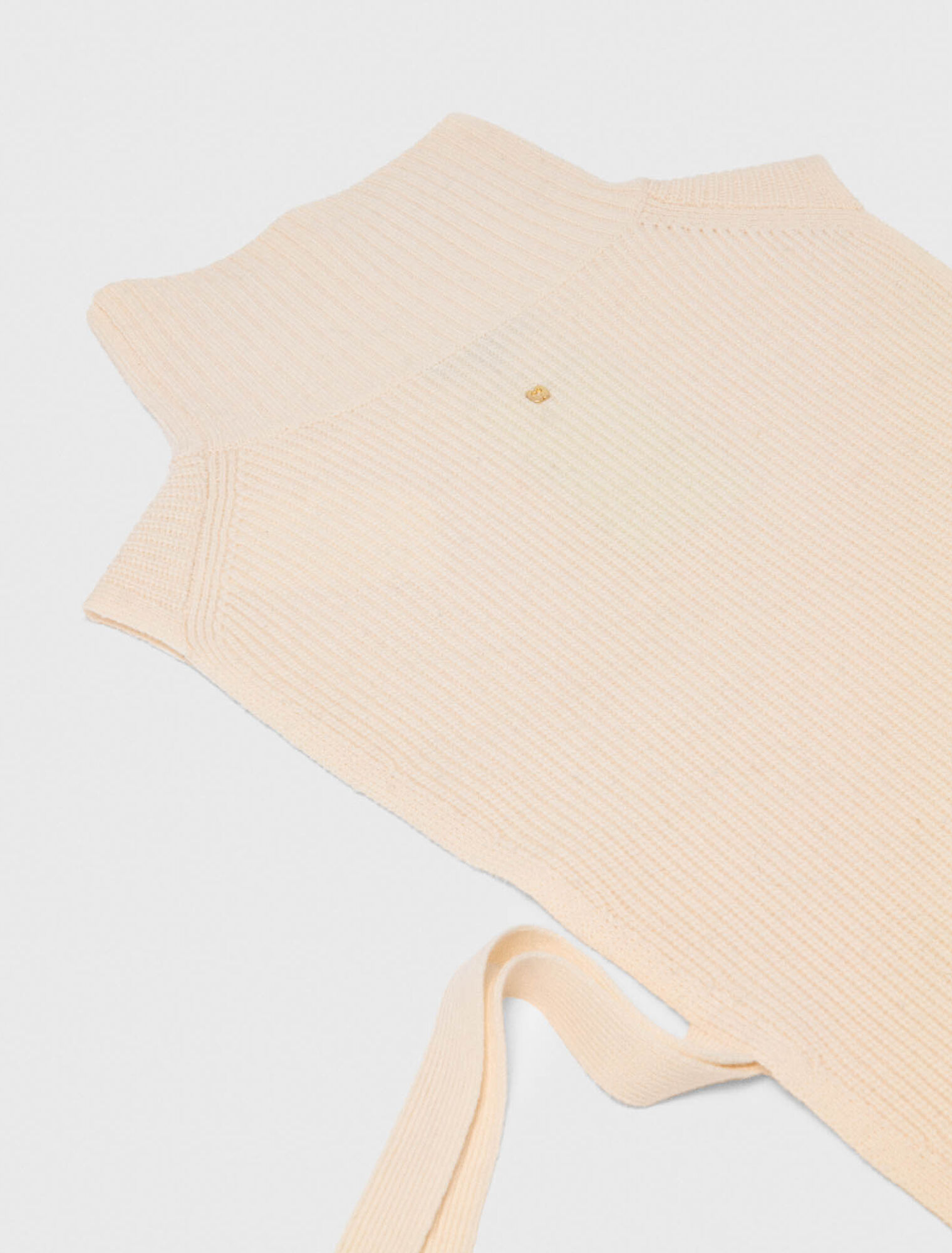 Wool and cashmere collar