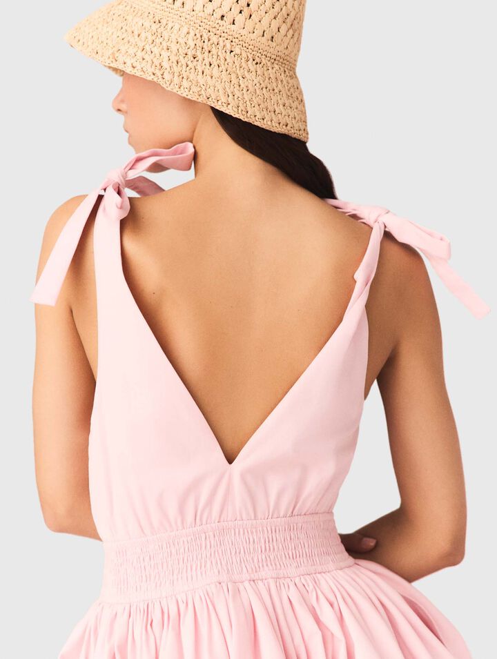 Short flared cotton dress