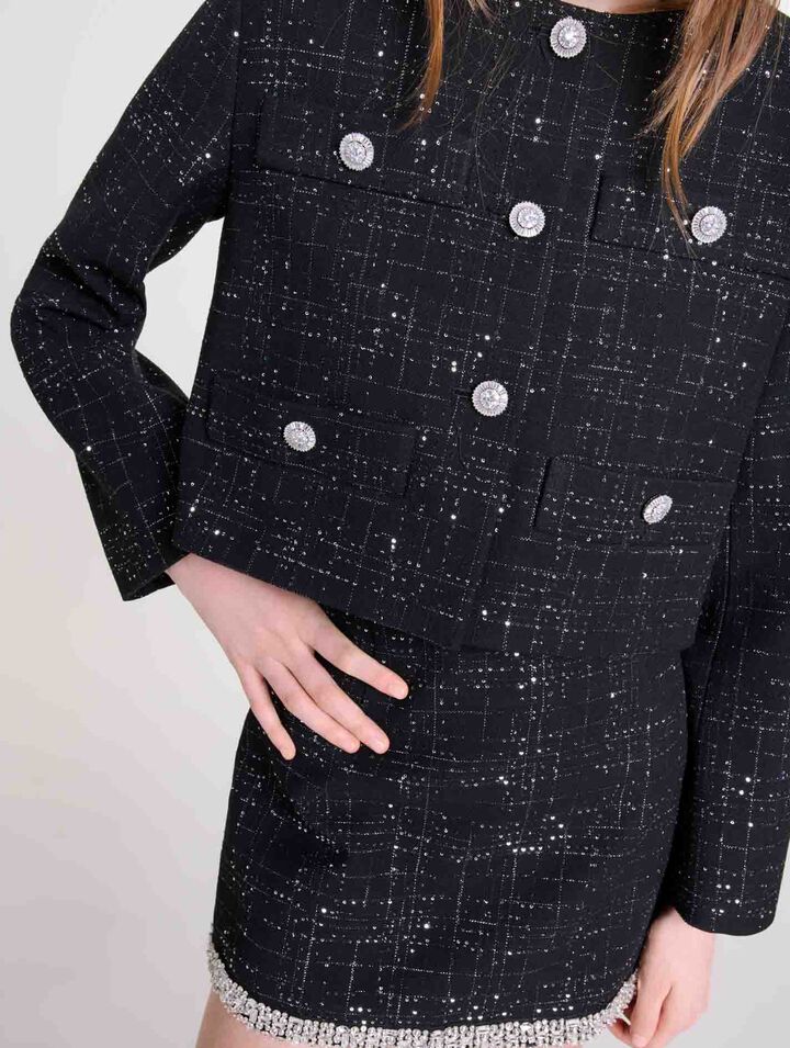 Short tweed jacket