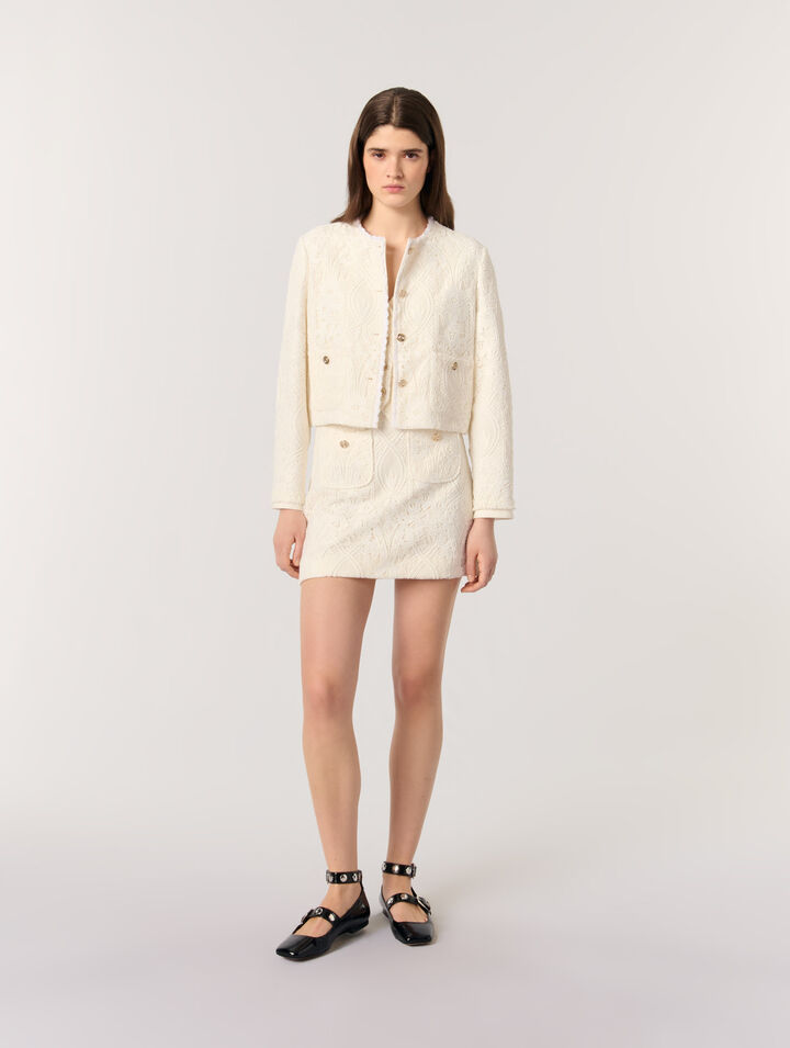 Short guipure jacket