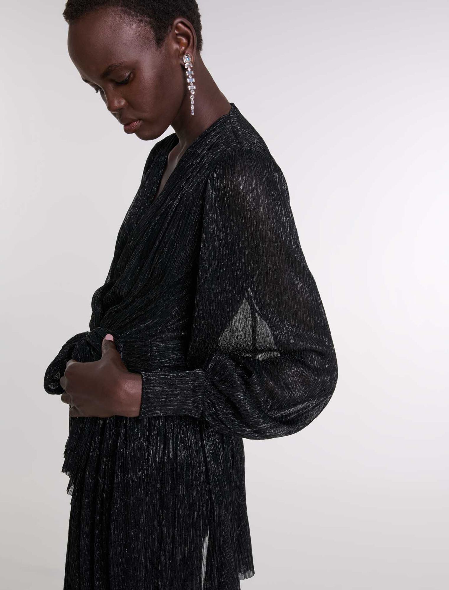 Short lamé dress