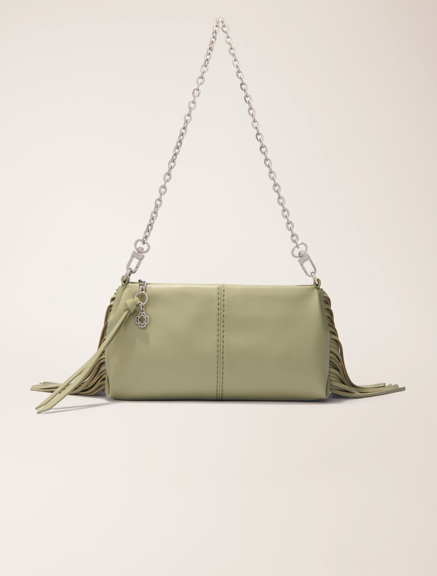 Miss M plain leather clutch bag