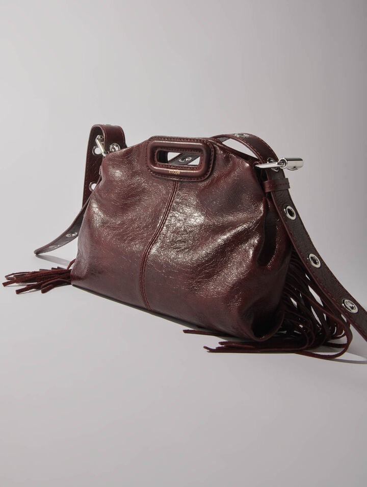 Miss M mini cracked leather bag