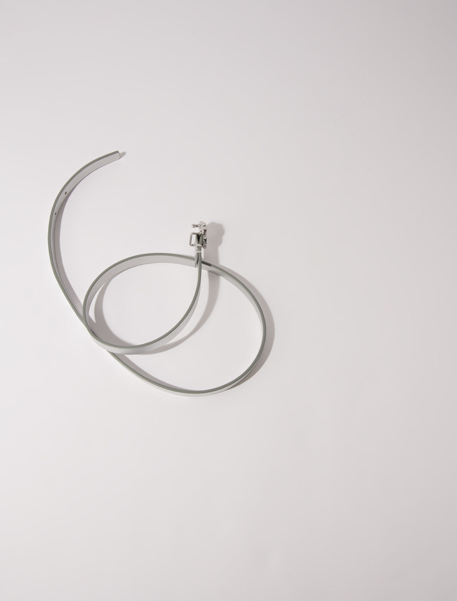 Slim belt with Clover buckle