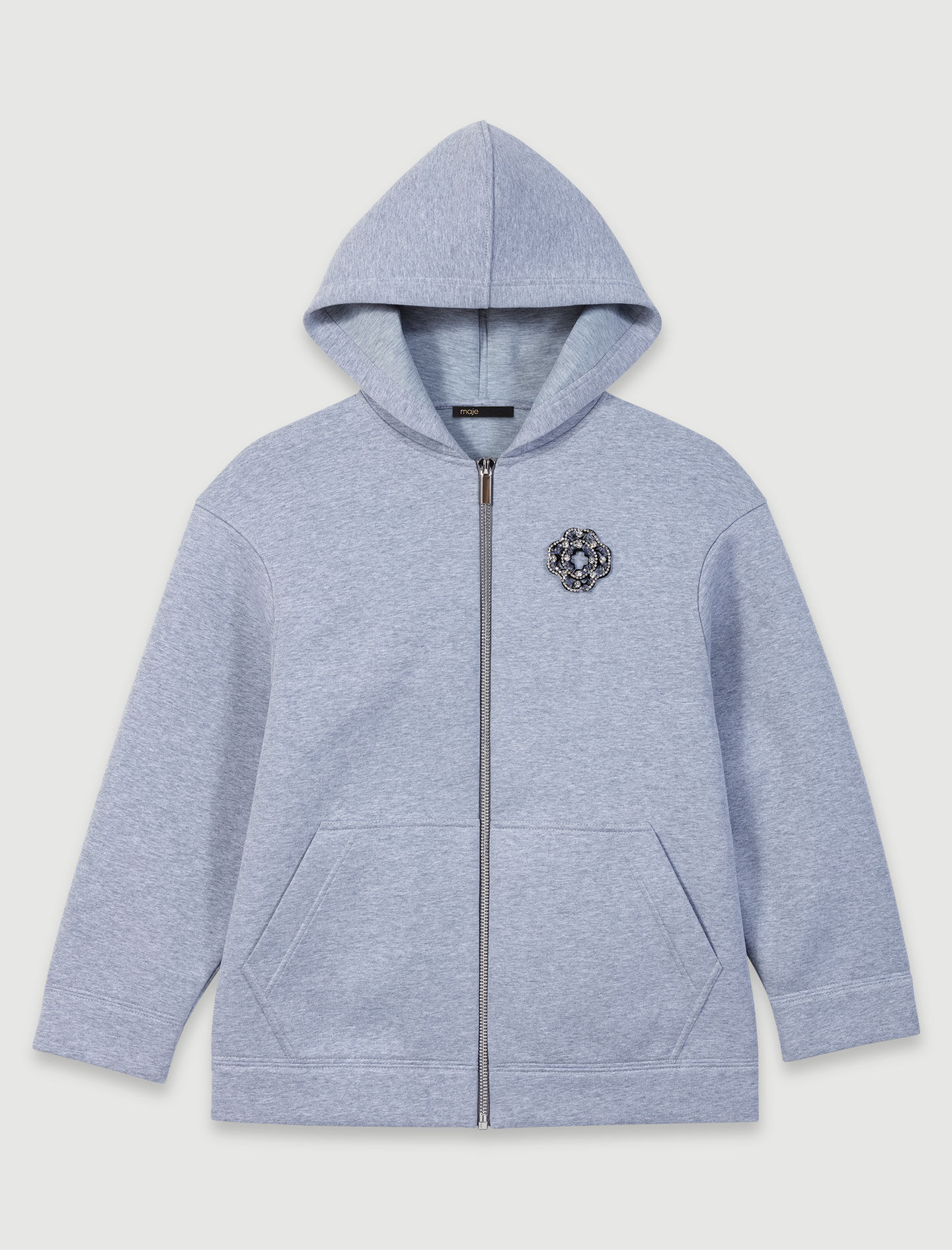 【2024秋冬新作】 zip-up Structured sweatshirt Maje | Sweatshirts - トップス
