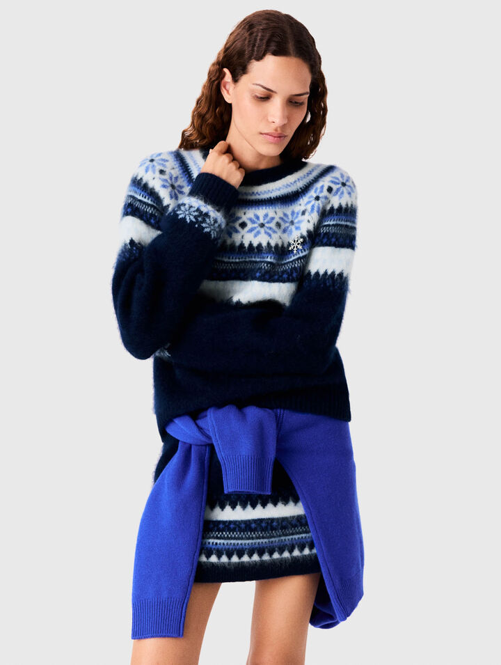 Jacquard knit jumper