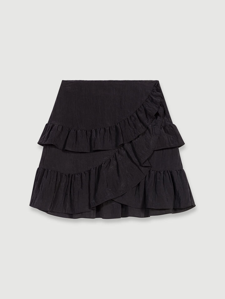 Short ruffled skirt