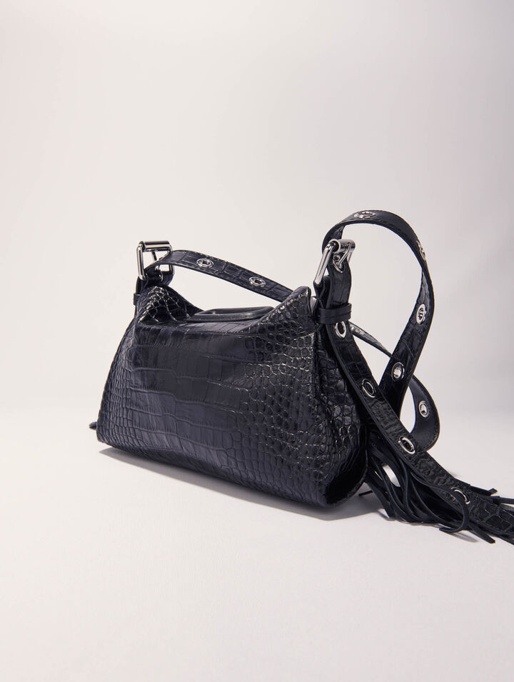 Miss M Mini embossed leather bag