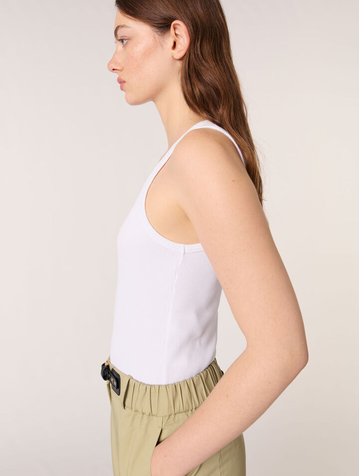 Rib knit tank top