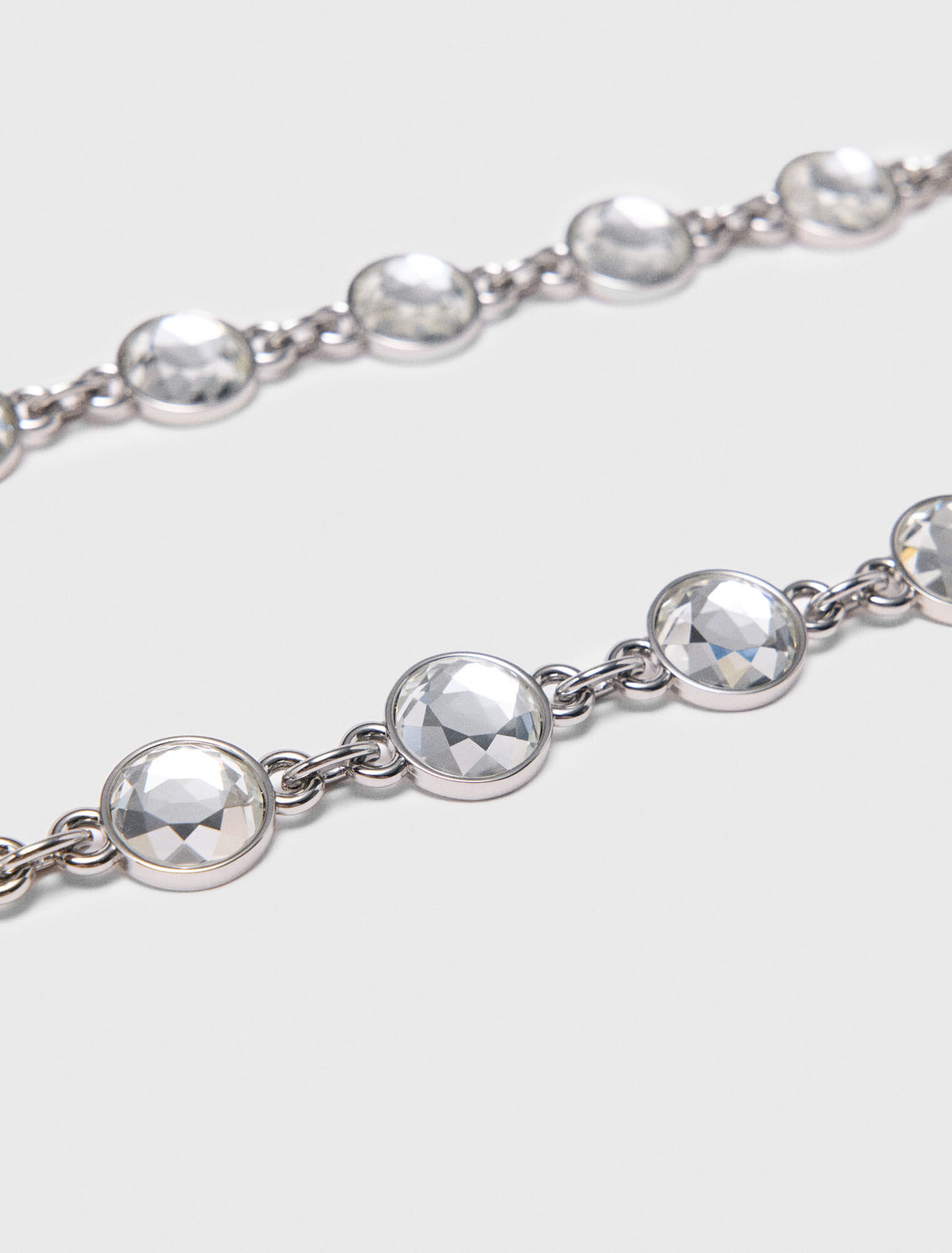 Rhinestone chain belt