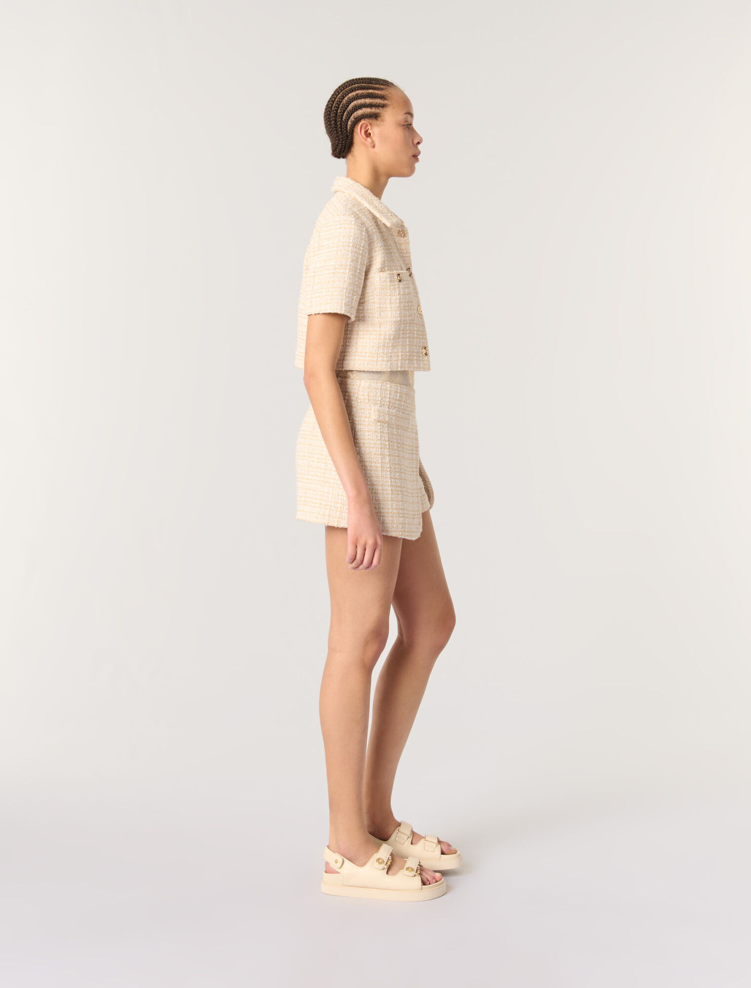 Short tweed jacket