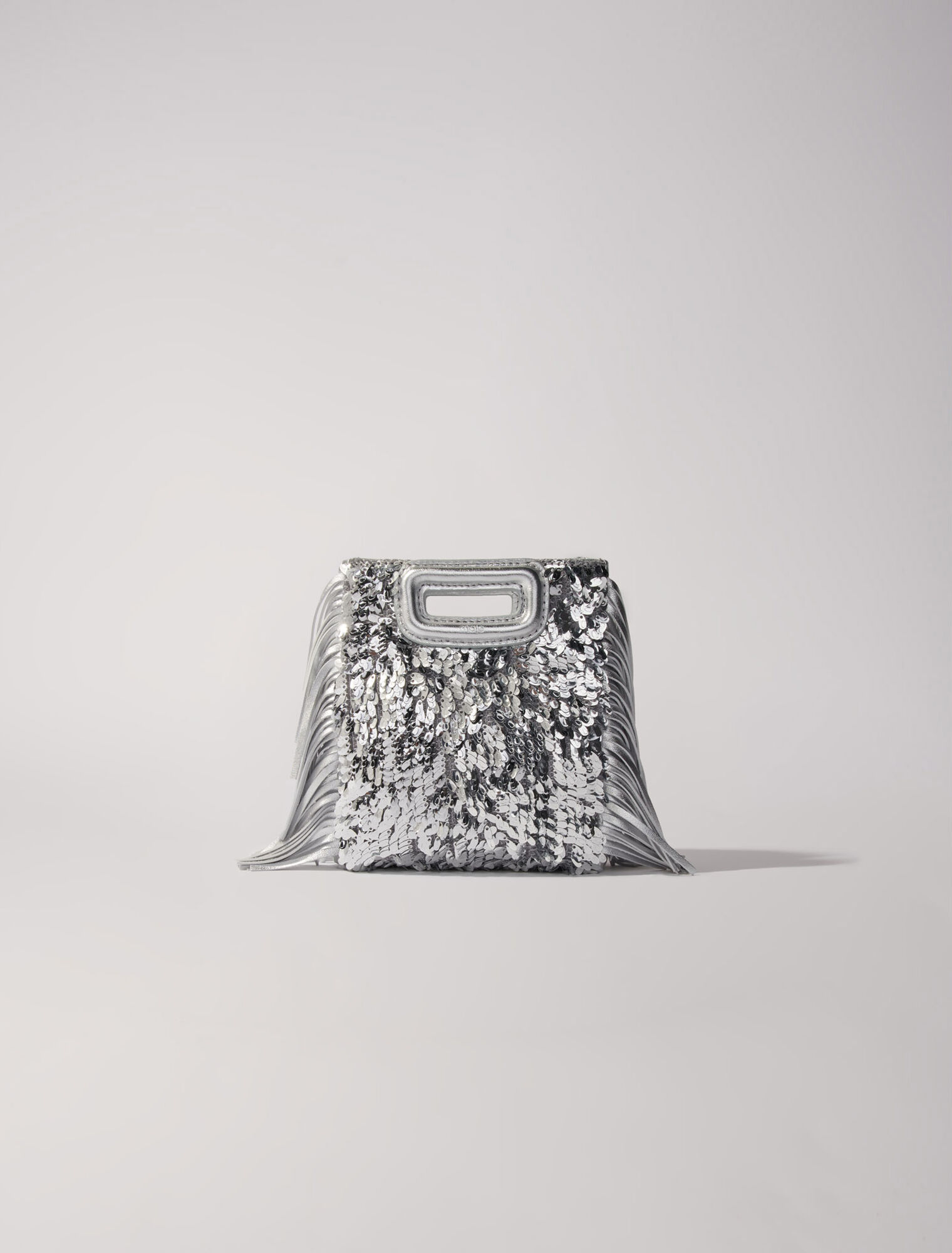 M mini bag with silver sequins